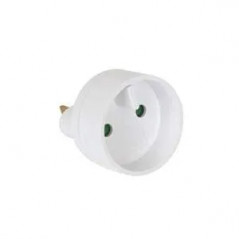 Adaptador Francia 2P 16A D.4,8mm a EE.UU. 15A 25V