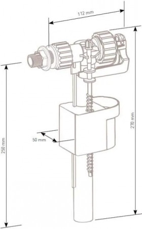 Robinet flotteur pour bâti-chasse 535