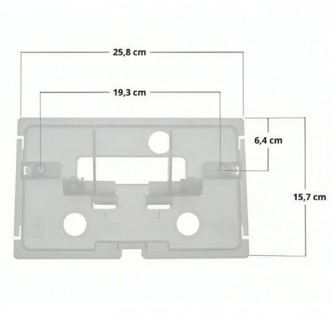 Base/arm assembly for 535 hunting control plate