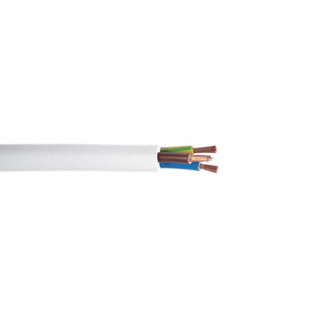 Cable blanco 3G 1.5 en 10M