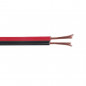 Cable Hifi 2x0.75mm² Negro/Rojo 25M