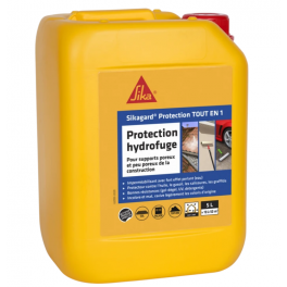 Imperméabilisant hydrofuge protection TOUT EN 1 sol et façade 5L - Sika - Référence fabricant : 68260001