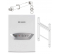 Wall-mounted 4500 W gas condensing boiler complete with wall bracket, backsplash and suction cup - ELM LEBLANC - Référence fabricant : LECCH7716800613COM