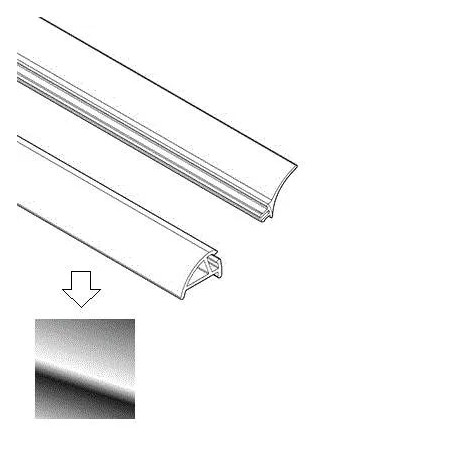 Kit de perfil de sellado cromado con junta para cabina de ducha