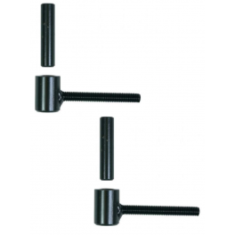 Standard shutter hinge, diameter 12mm, black - I.N.G Fixations - Référence fabricant : A856190