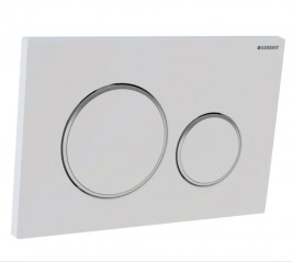 Plaque de commande WC Geberit Sigma20 double touche, blanc