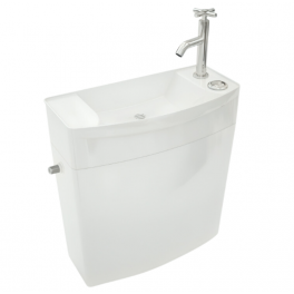 Réservoir WC, lave-mains intégré 3/6L ISEO attenant, blanc - WIRQUIN - Référence fabricant : 50720090