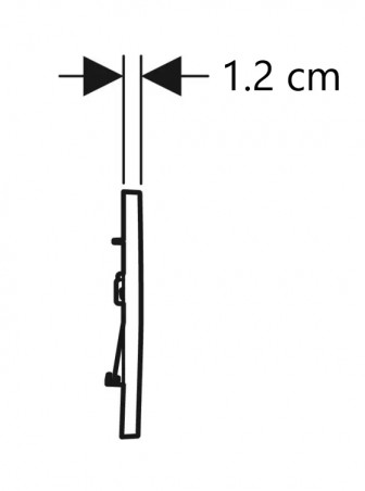 Plaque de commande WC Geberit SIGMA30 double touche, chromé brillante et mat