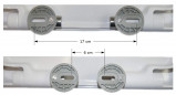 Abattant OLFA Thermodur model QUADRI de forme carré blanc