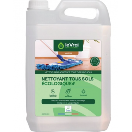 Nettoyant tous sols écologique 5L LE VRAI professionnel. - le VRAI Professionnel - Référence fabricant : 890559