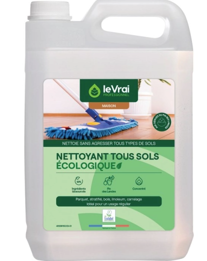 Nettoyant tous sols écologique 5L LE VRAI professionnel.