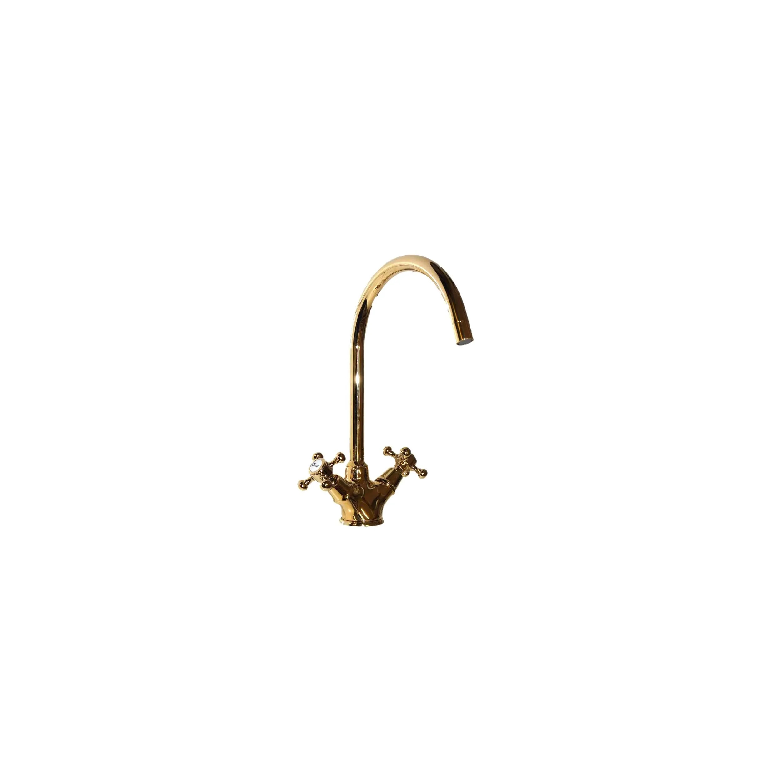 Gold retro sink mixer SANDRI