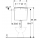 Sciacquone basso interrompibile a 1 pulsante con gomito a filo - Geberit - Référence fabricant : GETCH130008