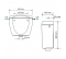 Top "Rondo H pneumatic" cistern with remote pneumatic actuation - Siamp - Référence fabricant : SIARE31509110