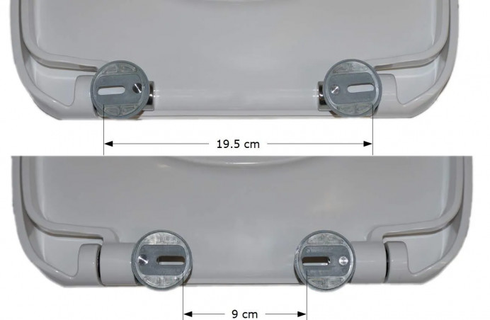 Abattant Olfa model Alpha descente assistée déclipsable