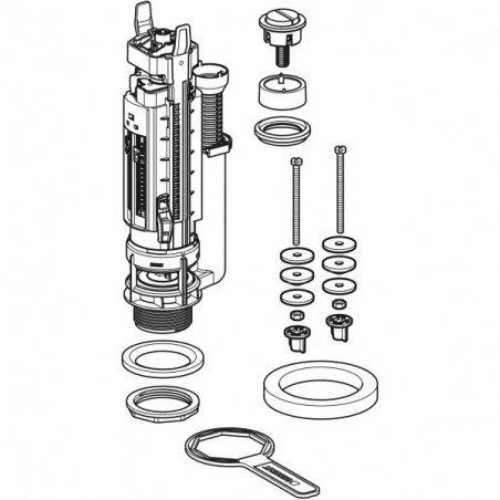 NEMO Duo flush mechanism