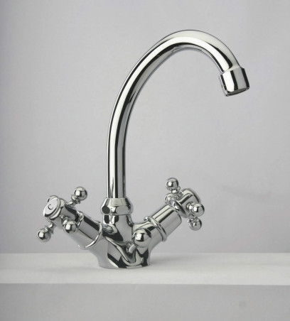 Single hole basin mixer chrome, TIFFANY spout