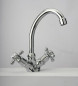 Miscelatore monoforo per lavabo cromo, bocca girevole TIFFANY