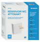 Réservoir WC attenant Geberit AP128 rinçage interrompable, blanc alpin