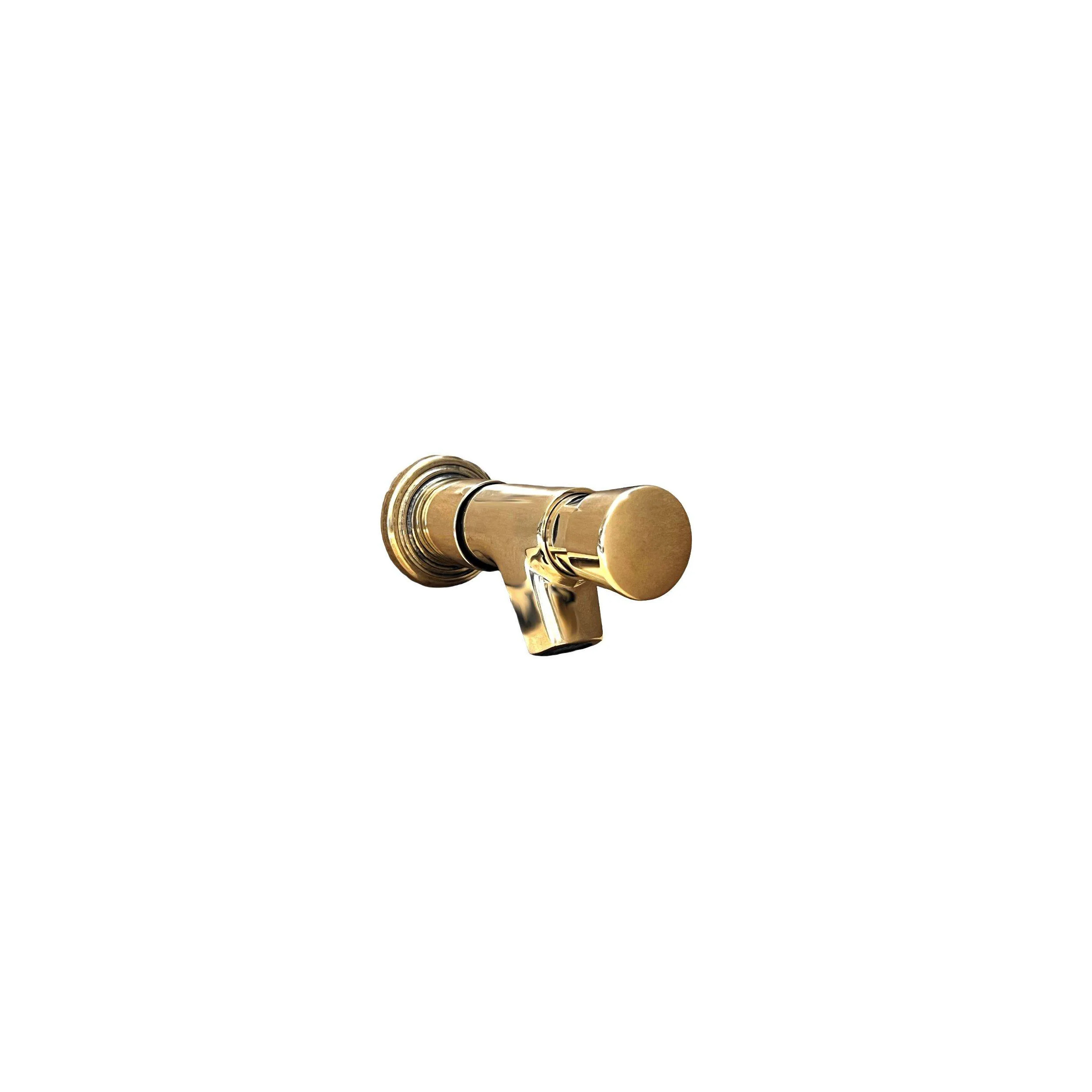 Wall-mounted tap, push button, male 15x21