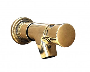 Wall-mounted tap, push button, male 15x21