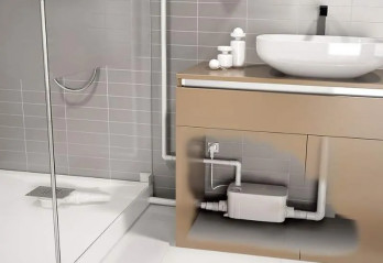 Pompe de relevage spécial receveur extra-plat plus lavabo