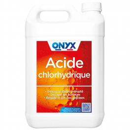 Acide chlorhydrique 23% ONYX nettoyant détartrant décapant, 5 L - Onyx Bricolage - Référence fabricant : E08050503