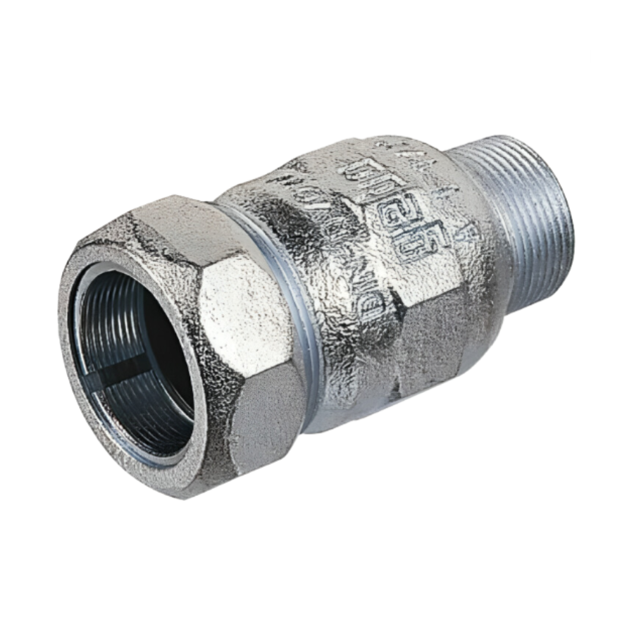 Raccord compression 26x34 mâle tube acier 33,7 mm extérieur