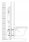 Hollow wall reinforcement kit for suspended toilet