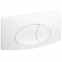 Plaque de commande murale WC encastré Regiplast double volume, blanche