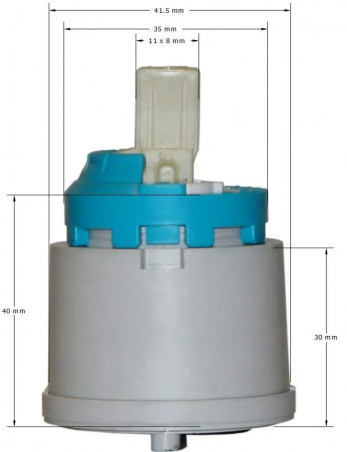 Cartouche Roca model Naia, M2, Logica N, dimètre 40/43 mm