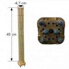 Resistencia de piedra de jabón cuadrada D.47 - 2400W