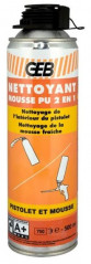 Nettoyant mousse polyuréthane : aérosol 210/150 ml