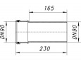 Ablaufverlängerungsmuffe 230mm