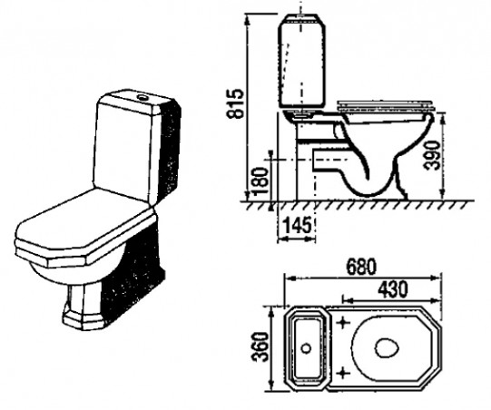 Abattant pour wc Equipage 1 blanc