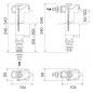 Horizontal vertical hydraulic float valve