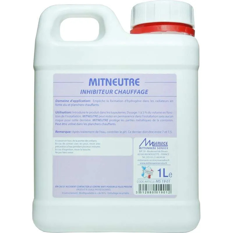 Inhibiteur pour circuit de chauffage, Mit Neutre 1 litre