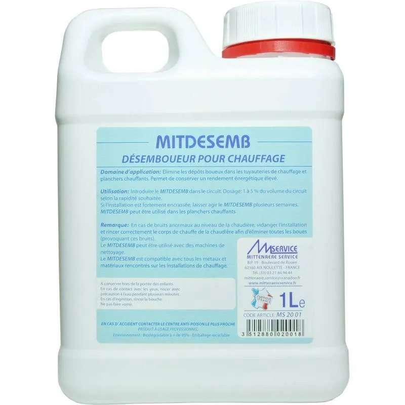 Desembarrassment for heating circuit, Mitdesemb 1 litre