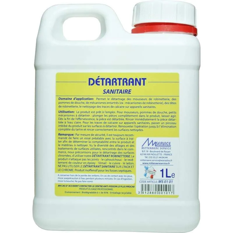 Détartrant pour sanitaire