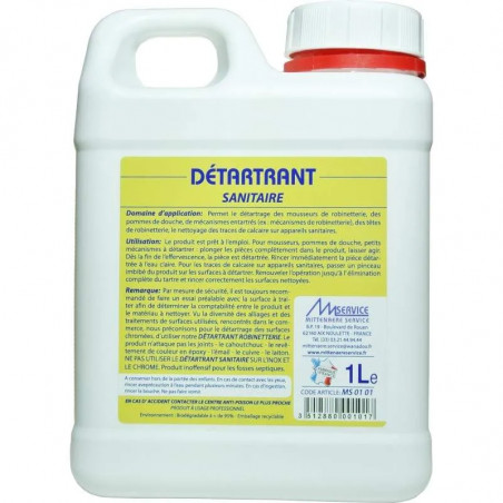 Desincrustante para instalaciones sanitarias