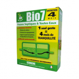 BIO7 entretien 4 mois toutes fosses septiques. - ECOGENE - Référence fabricant : 149245