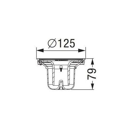 Siphon anti-odeur pour bonde KESSEL ultraplat