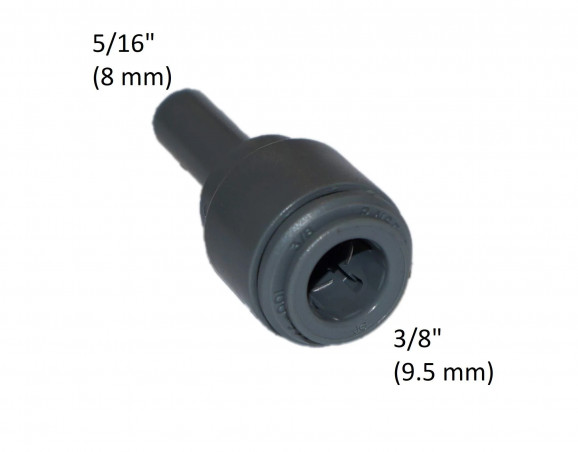 F20x27 PVC 1/4\" (6.3 mm) John Guest Fitting