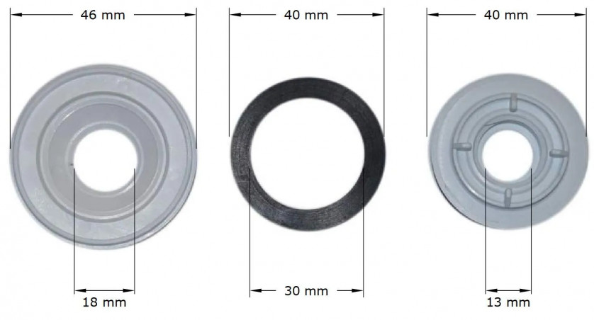 Ecrou plus rosace pour câble 0411521