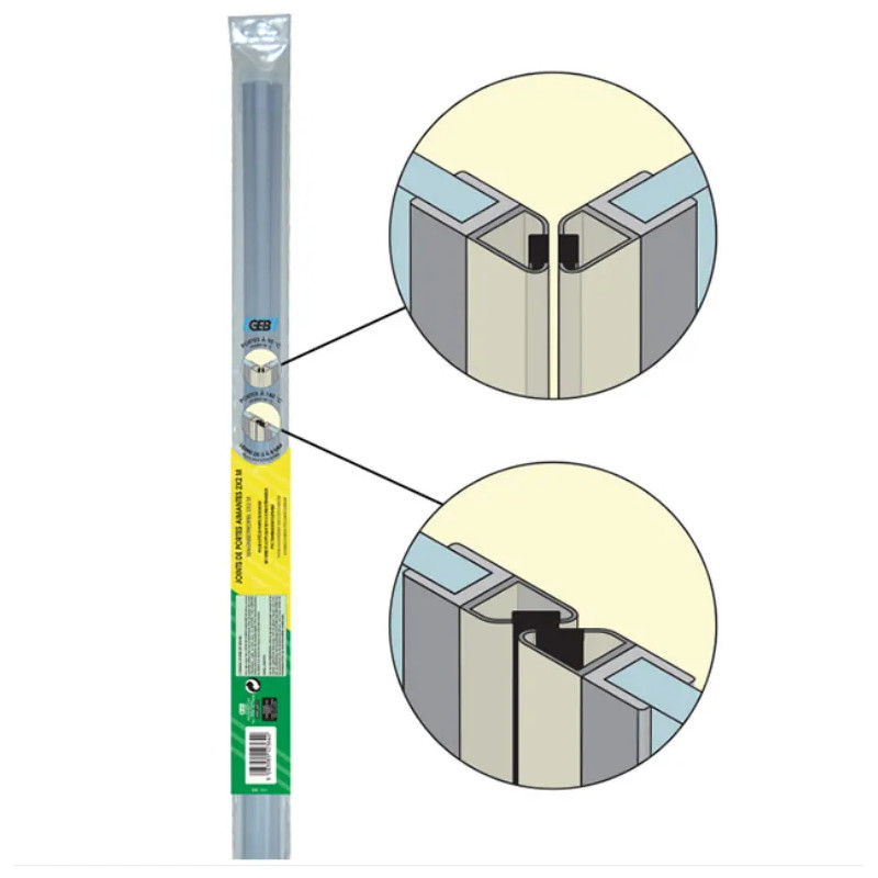 Guarnizioni magnetiche per porte, 2 metri (coppia)