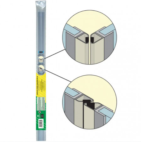 Magnetische Türdichtung, 2 Meter (Paar)