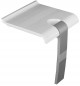 Shower seat ARSIS range white and grey epoxy foot