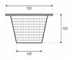 Standard skymmer basket 15L Astral