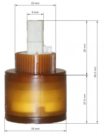 Ceramic cartridge D.35 for Paini mixer