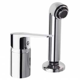 Single lever hairdresser with Titanium hand shower - Ramon Soler - Référence fabricant : 182201